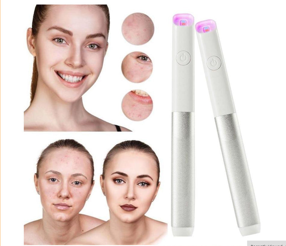 Hushållssäkerhet Röd Blå Ljus Smittkoppor Utspädande Acne Skönhetsinstrument