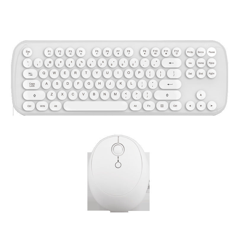 Trådlöst tangentbord och mus Set Flickor Färg Retro