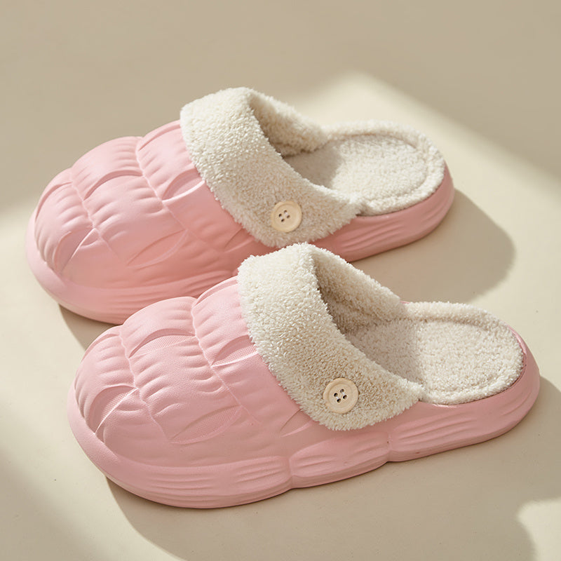 Removable Fluffy Slippers - Warm Fuzzy Shoes - Indoor Collection