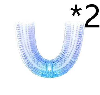 360 grader intelligenta automatisk elektrisk sonic tandborste Vattentät U typ tandborsteblekning Blå ljus USB laddning