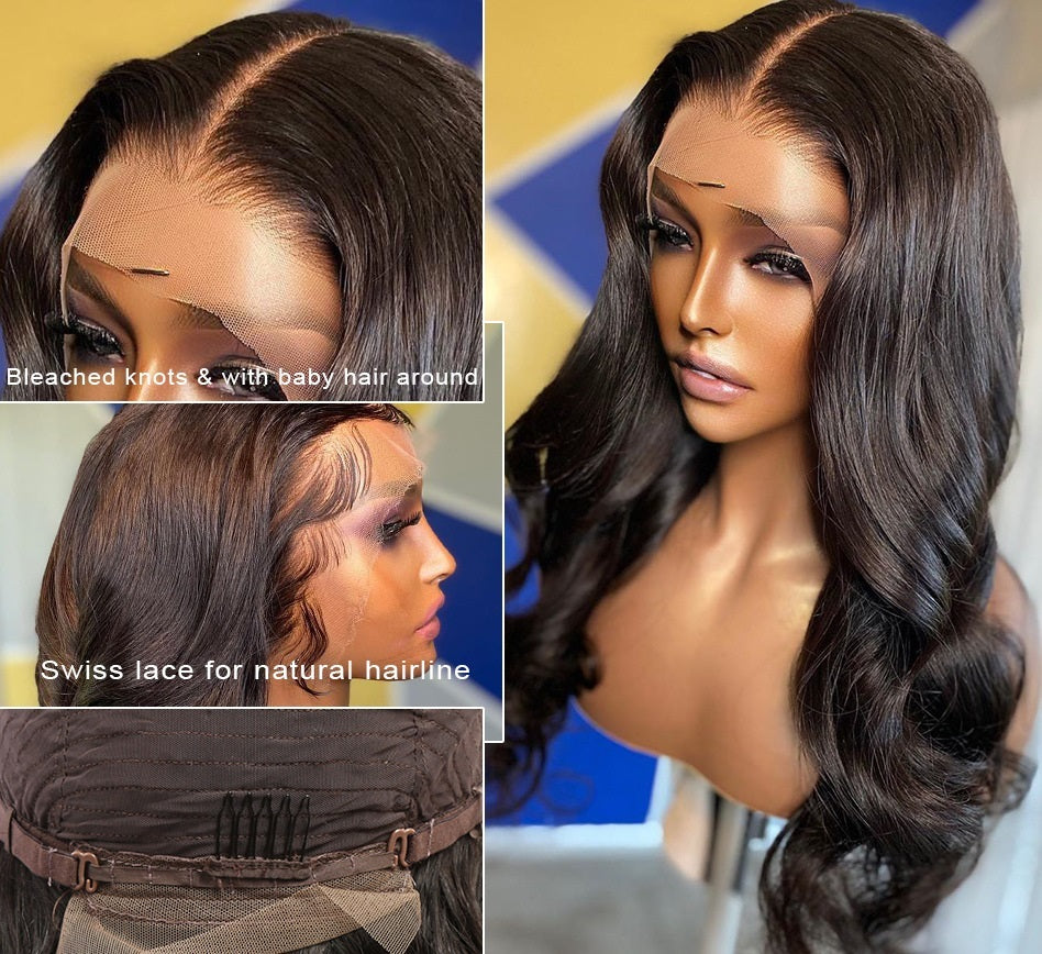 Kroppsvågig Lace Front Peruk För Svarta Kvinnor