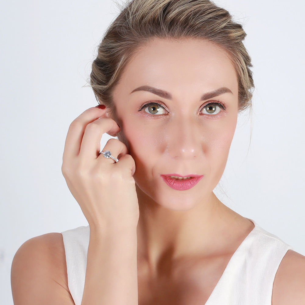 RINNTIN S925 bague en argent sterling diamant corée