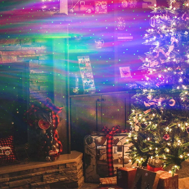 Aurora Borealis Starlight Projektorer LED Galaxy Star Atmosphere Galaxy Night Light Hem Sovrum Himmel Månlampa Rum Dekor Present