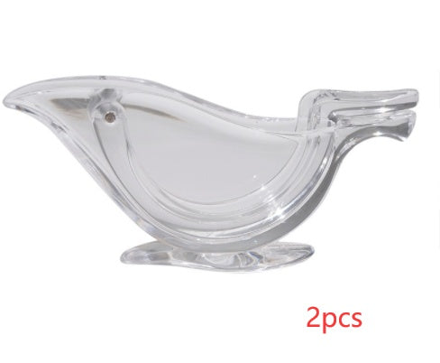 Presse-citron manuel en acrylique Transparent, élégance en forme d'oiseau, presse-tranche de citron, outils de cuisine, Gadgets