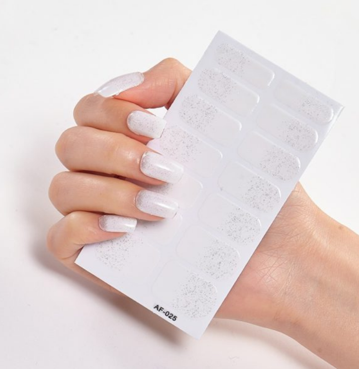 Full Coverage Nail Stickers - 40+ Designs - 24 Month Shelf Life - Nail Polish Glue Included - XAF01-XAF40 Collection
