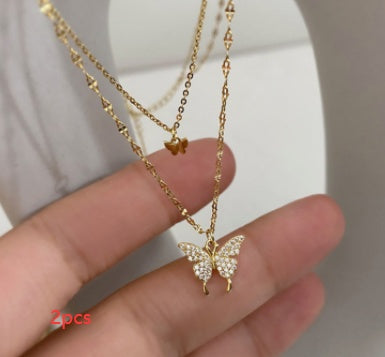 Färg gnistrande nyckelbenskedja Choker halsband för kvinnor