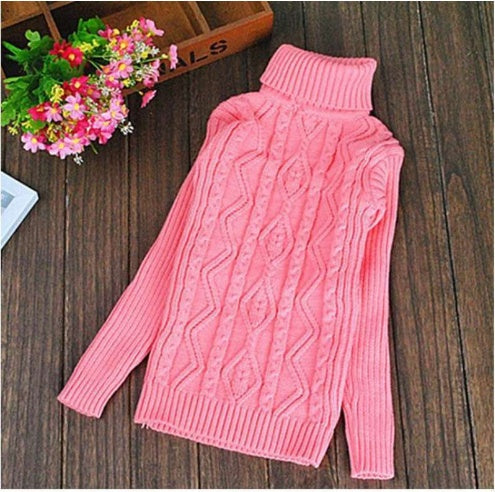Girls Plus Velvet Tjock Double Layer Sweater