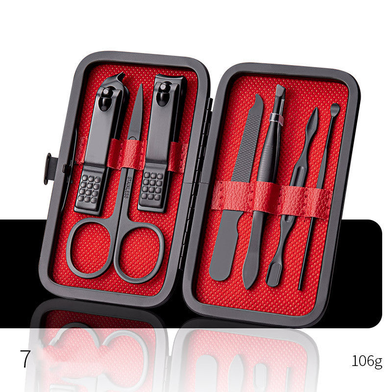 Professional Stainless Steel Grooming Set - 7-20 Pieces Heat Treatment | Multiple Colors Leather Case