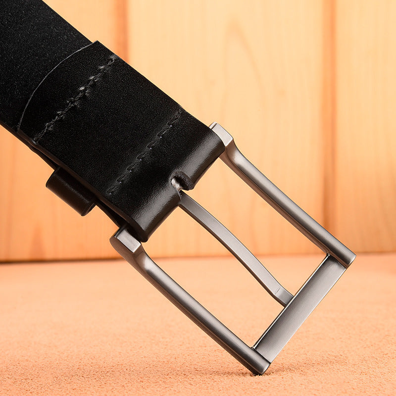 Men's Leather Casual Pin Buckle Belt - Authentic Classic