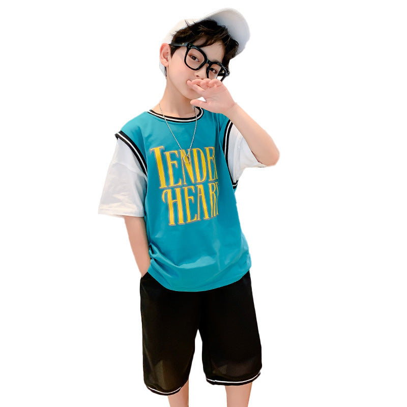 Boys' Summer Short-Sleeved Suit