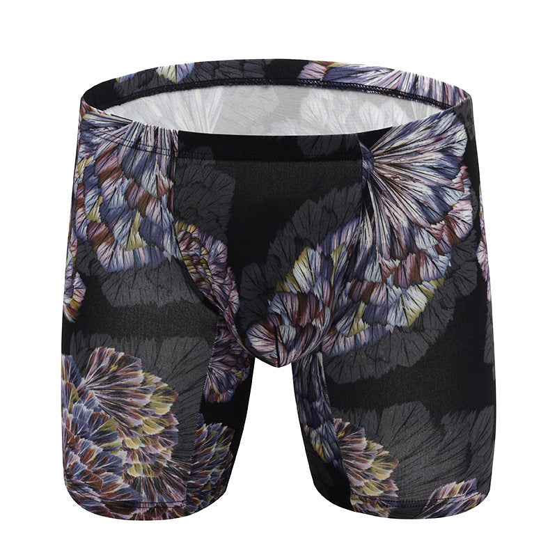 Loose Anti-wear Movement Fashion Print Extended Boxers