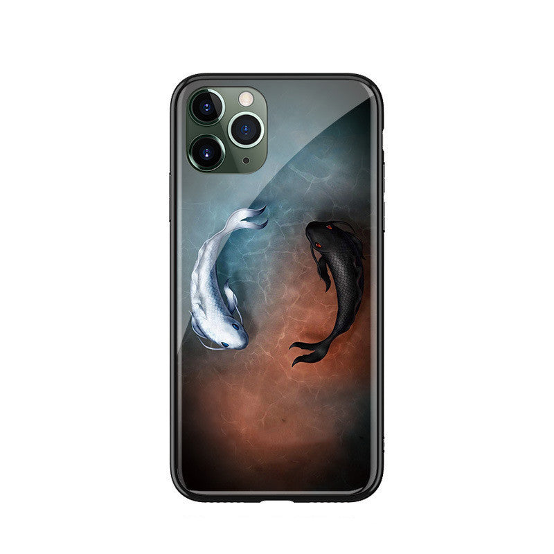 Målat läderfodral Telefonfodral