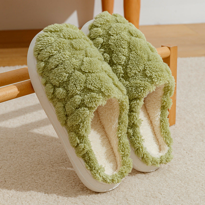 Unisex Soft Plush Winter House Slippers - Cozy Fleece