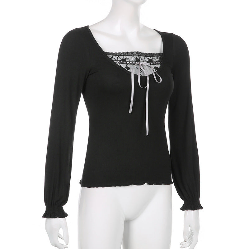 Slim Bottom Långärmad T-shirt Topp