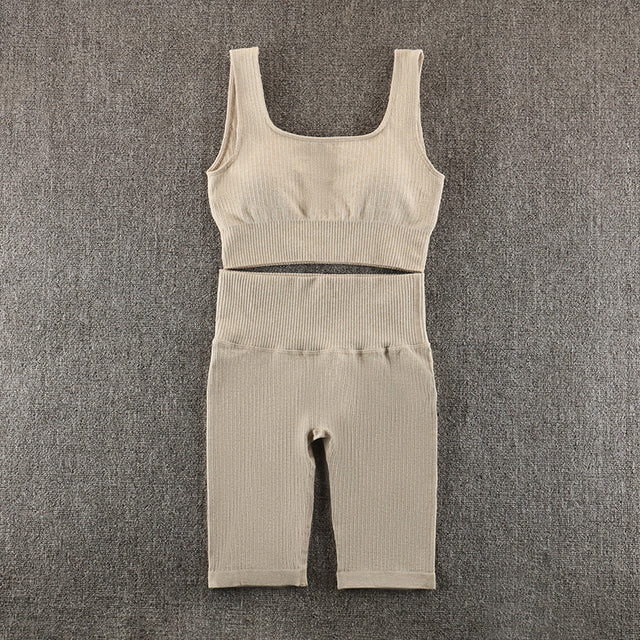 Ensemble de yoga sans couture, vêtements de sport, vêtements de sport, vêtements d'entraînement