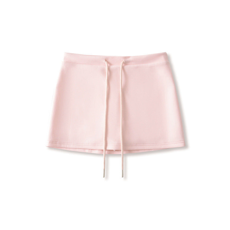 Professional Sweet Hot Girl Style Low Waist Drawstring Hip Skirt - Sexy Design (Adjustable Fit, Curve-Accentuating)