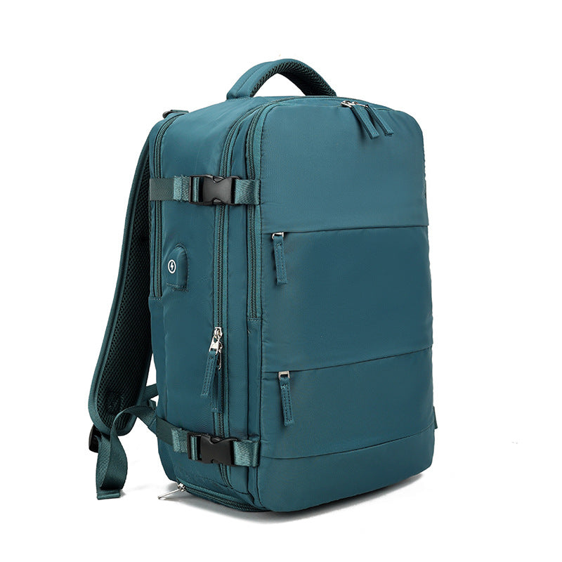 Sac à dos de voyage en Nylon de grande capacité, imperméable, extérieur, séparation sèche et humide, léger, multifonction