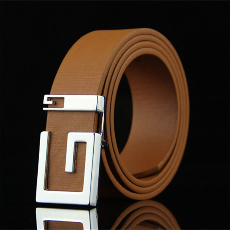 Unisex Fashionable Simple Smooth Buckle Belts - Minimalist Elegance