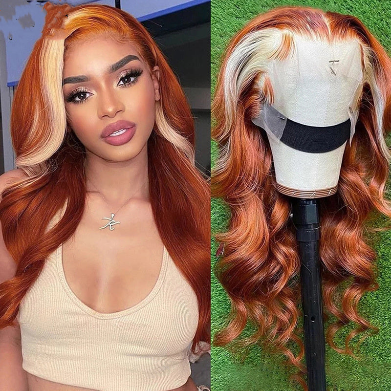 4X4 Human Hair Peruk Head Cover Höjdpunkter 613