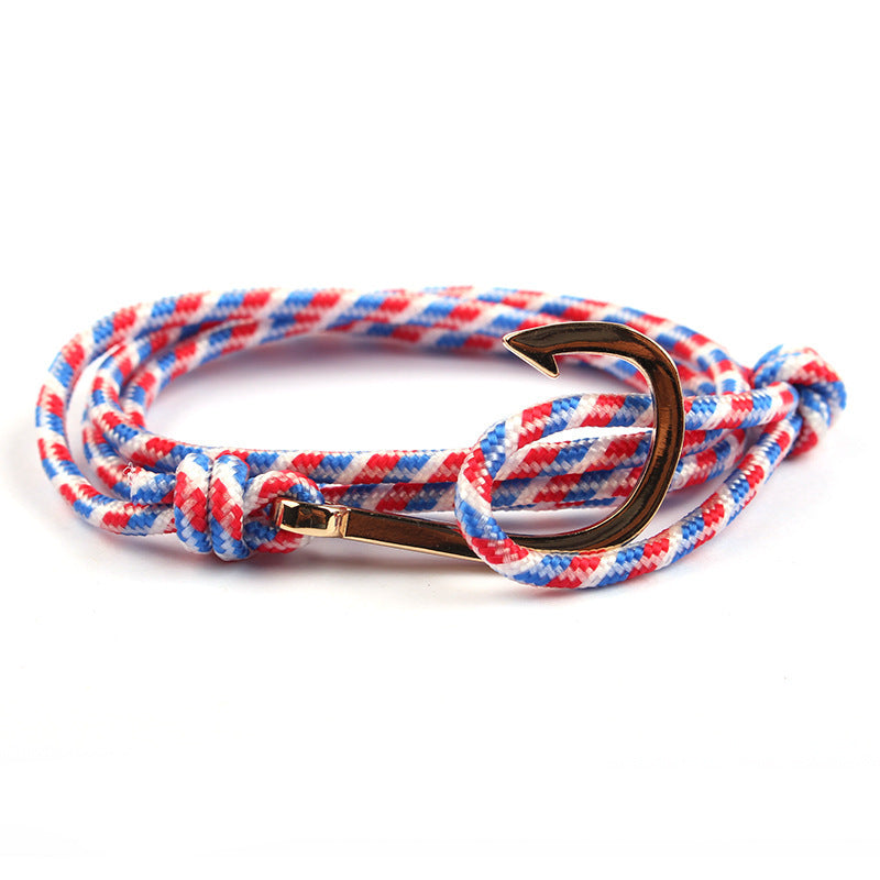 Justerbart Paracord Ankararmband Kvinna Män Berlockarmband