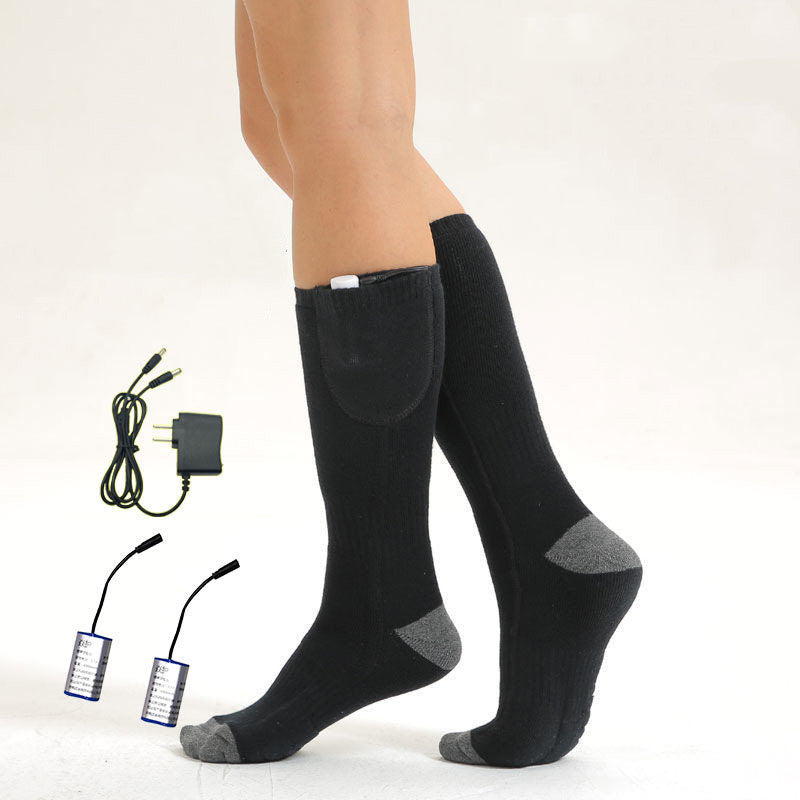 Electric Heated Socks - Rechargeable Foot Warmers with Battery Pack
