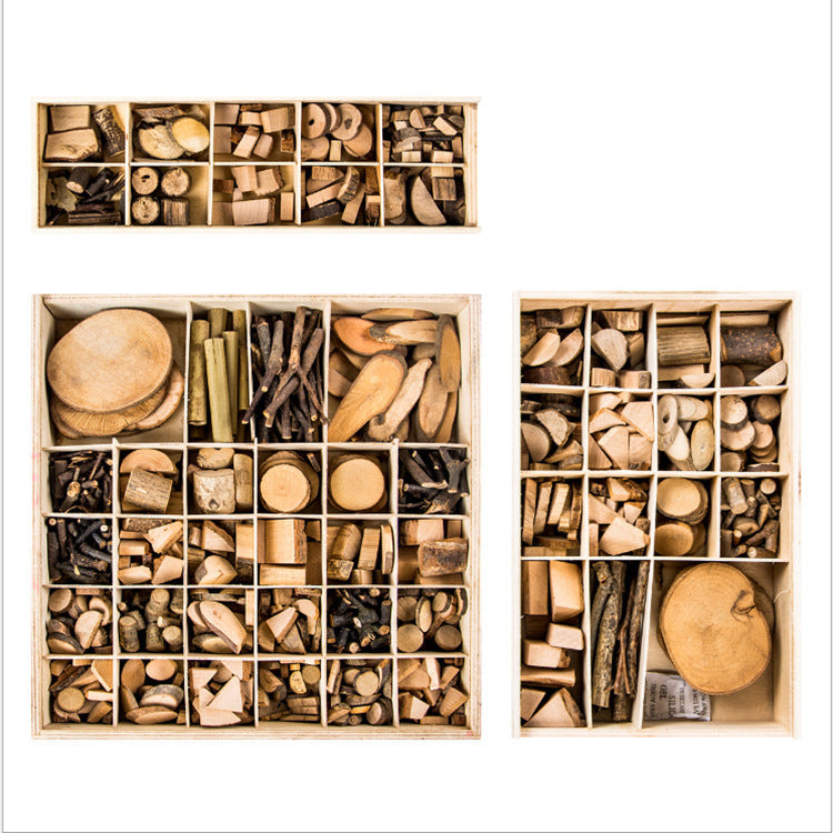 Baby DIY Twig Toy Original Nature Wood Art & Craft Handmade Creative Wooden Blocks Toy Drawing On Wood Educational Originality