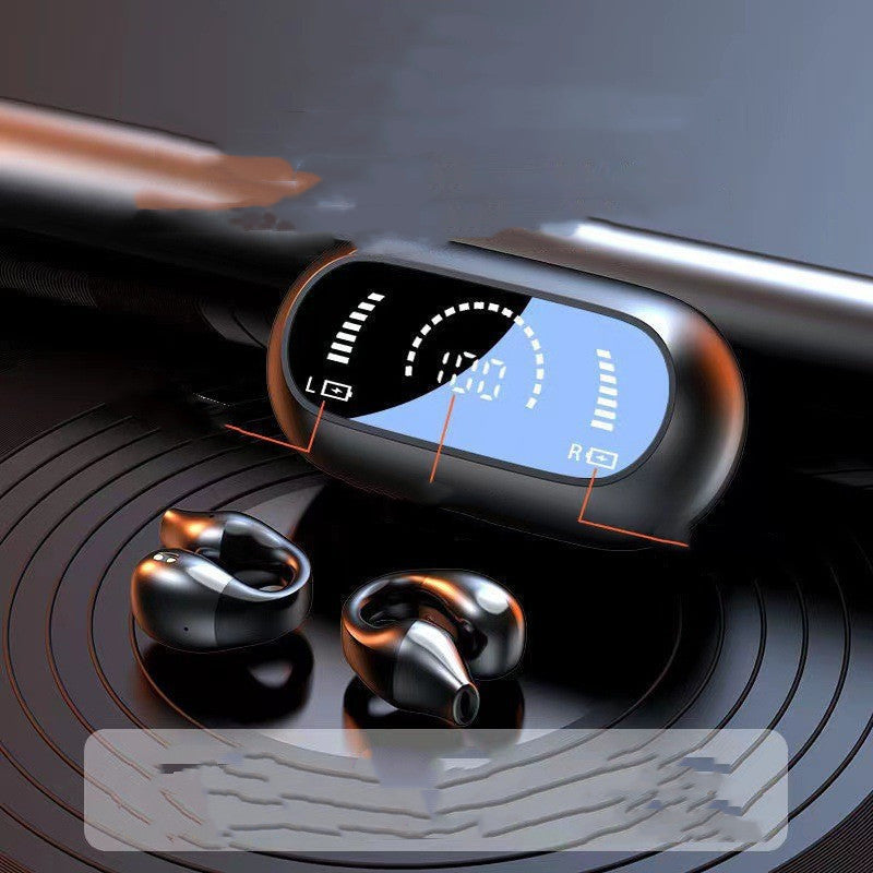 Öronklämma Benledningshörlurar Bluetooth-kompatibla 5.2 HIFI Trådlösa Hörlurar Touch Handsfree Sport Brusreducerande Headset Med Mikrofon