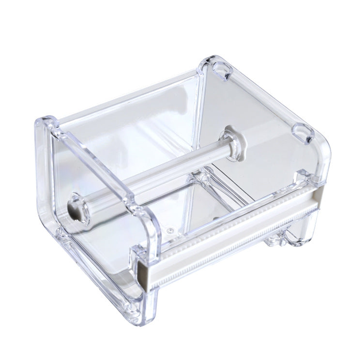 Mini boîte de rangement de ruban adhésif pour papeterie de bureau
