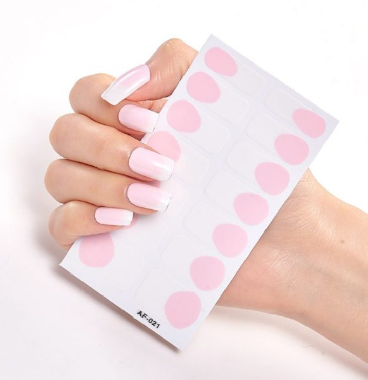 Full Coverage Nail Stickers - 40+ Designs - 24 Month Shelf Life - Nail Polish Glue Included - XAF01-XAF40 Collection