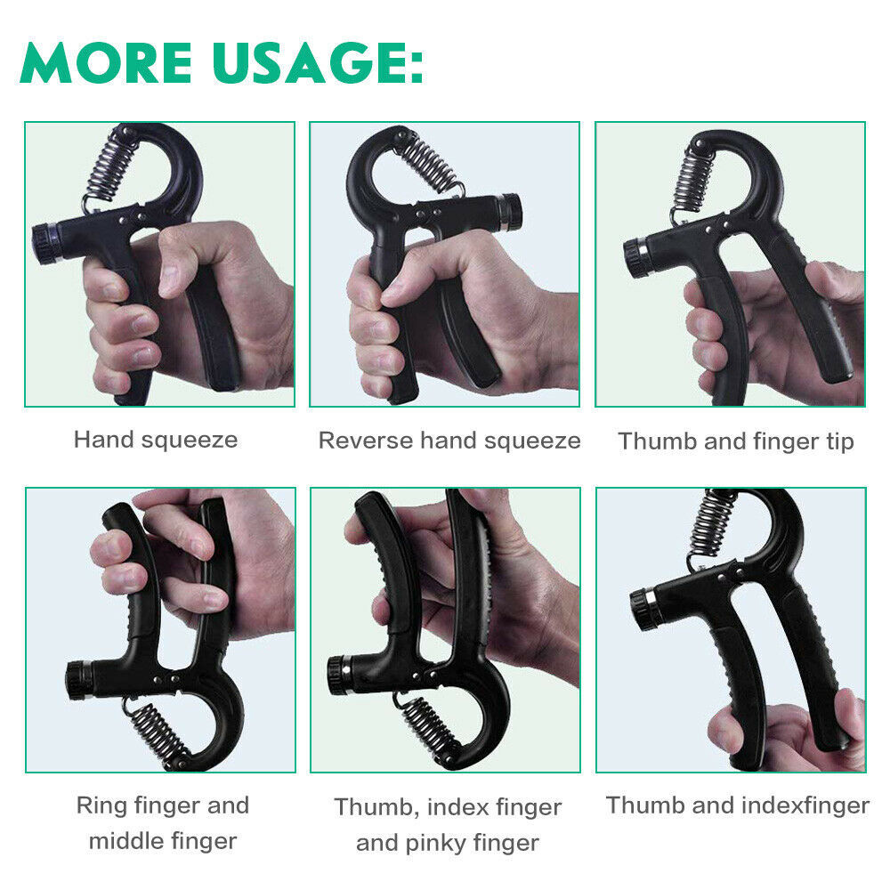 Handgrepp Justerbar Trainer Gripper Strengthener Gym Styrketränare Justerbar Heavy Gripper Fitness Handtränare Grip Handledsträning Öka styrkan Fjäder Finger Nyp Carpal Expander