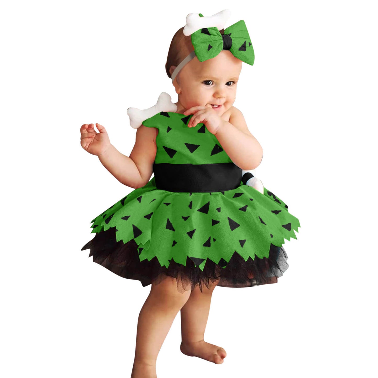 Costume de costume d'Halloween simple en maille pour filles