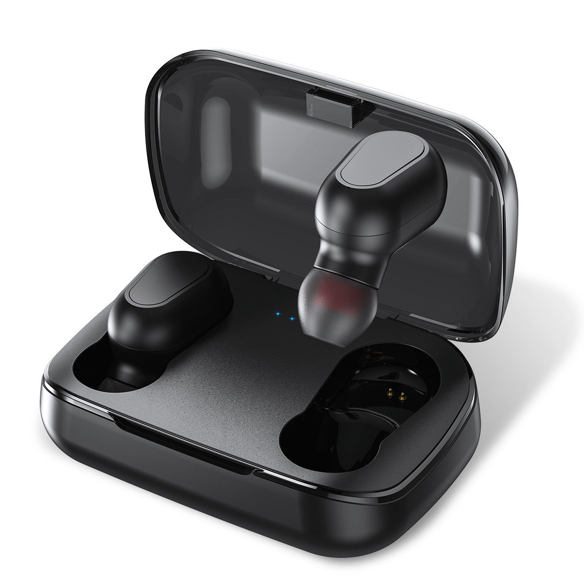 Mini trådlösa Bluetooth-hörlurar 5.0 dubbla öronsnäckor