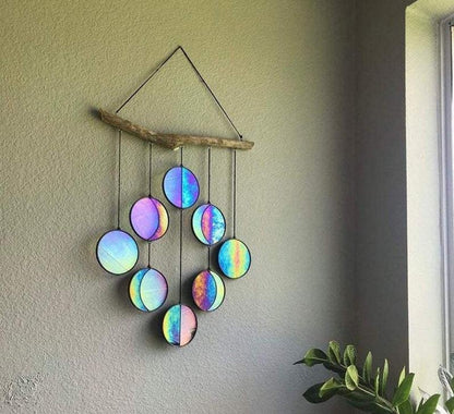 Rainbow Hanging Art Wall Decoration Dyeing Moon Phase Home Decor