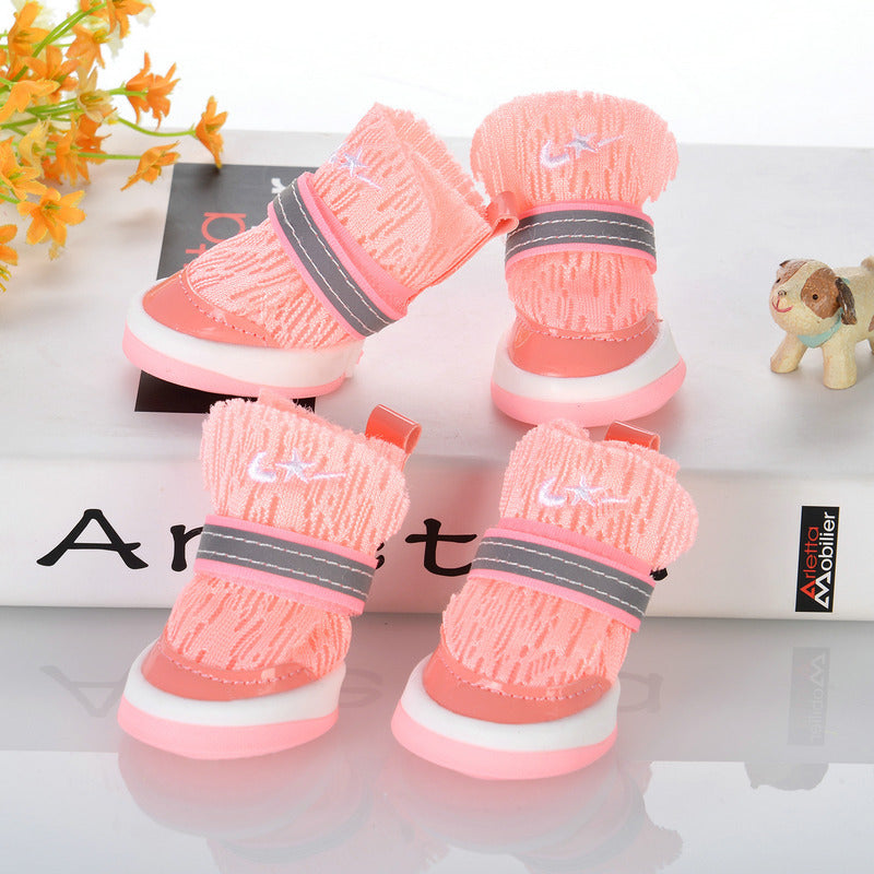 Footless Teddy Small Dog Pet Shoes Soft Bottom Foot Cover