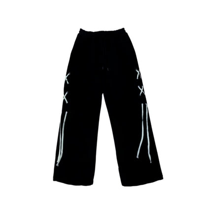 Black Spicy Girl Pants Loose And Slim Straight