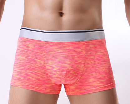 New Men's Purified Cotton Underwear Men's Boxers Color Cotton Blended Young Boys Mid Waist Boxer