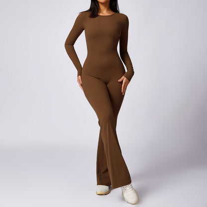 C it all Long Sleeve Yoga Jumpsuit - Quick-Dry Naked Feel