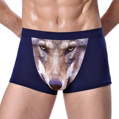 Personalized Men's Underwear Creative Animal Print Men's Underwear Sexy Boxer Briefs