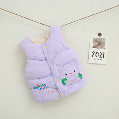 Gilet en coton pour enfants, vente en gros, vêtements pour hommes et femmes, gilet en coton pour bébés