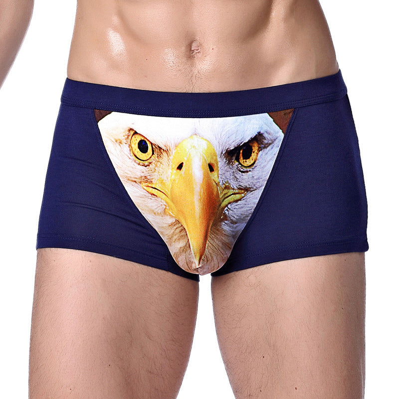 Personalized Men's Underwear Creative Animal Print Men's Underwear Sexy Boxer Briefs