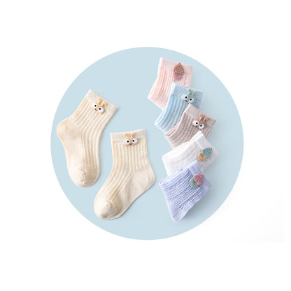 Chaussettes bébé creuses à grandes mailles pour enfants