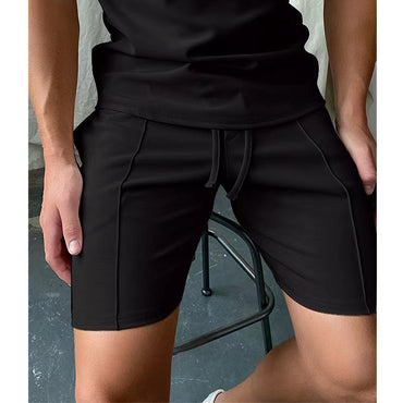 Enfärgade shorts Casual Fitness Sportbyxor Herr