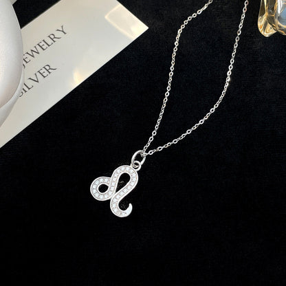 Collier en argent sterling 925 avec douze constellations pour femme