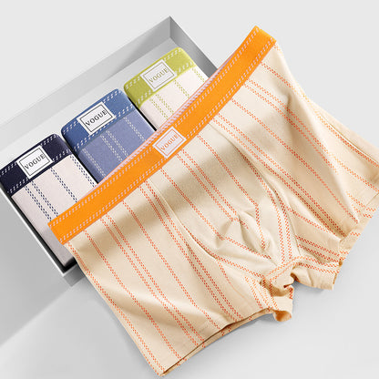 Mens 100 Cotton Antibacterial Sweat-Absorbent And Breathable Shorts