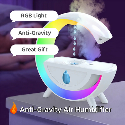 RGB Nattljus Vattendroppsspruta Anti-Gravity Luftfuktare 350ml Creative Home Office Mist Maker Diffuser Julklapp