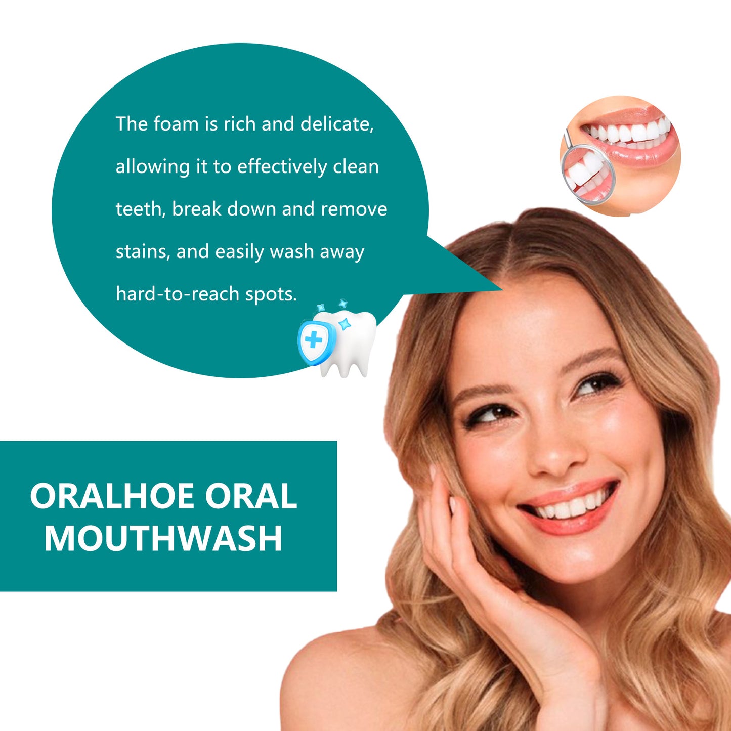 Oral Cleaning Mousse Whitening Teeth Gum Care