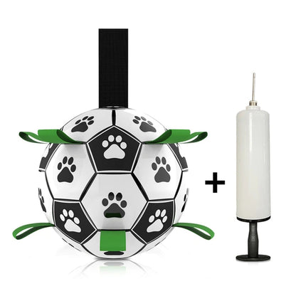 Jouets interactifs de Football pour animaux de compagnie, avec onglets de saisie, entraînement en plein air, balles à mâcher pour animaux de compagnie, accessoires pour chiens 