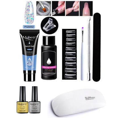 7-delad Nail Art Crystal Extender Set