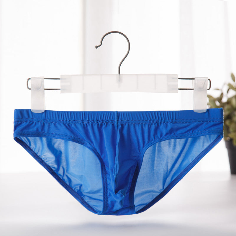 Men's Ice Silk Seamless Underwear Bulge Bag Ultra-thin Men