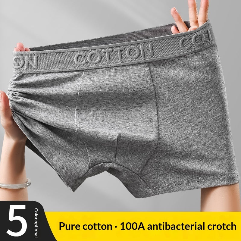 High-End Antibacterial Cotton Boxer Briefs For Men
